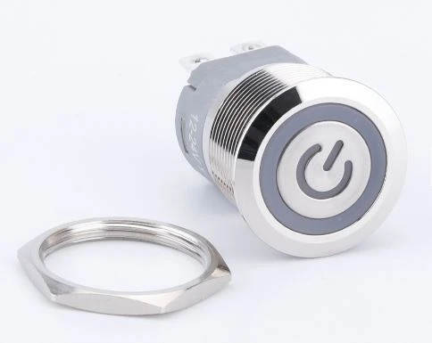 22mm On And Off Switch Brass Stainless Steel Switch
