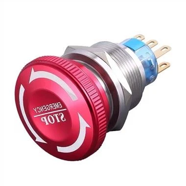 19mm Emergency Stop Switch 2NONC 6 PINS