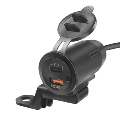 A Motorcycle Handlebar USB Charger